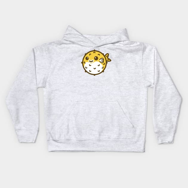 Blowfish Logo Yellow Kids Hoodie by Blowfish